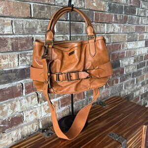 Burberry Brown Leather 2-Way Shoulder Bag